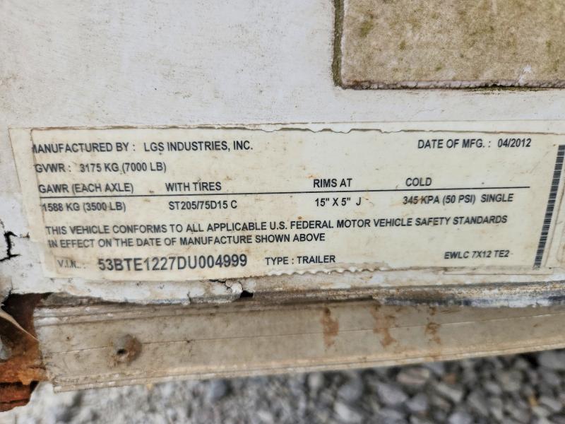 2012 Look Trailers 2012 Look Ewlc 7X12 TE2 Enclosed Cargo Trailer