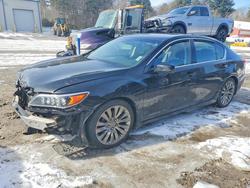 Salvage cars for sale from Copart Mendon, MA: 2016 Acura Rlx Tech