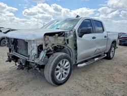 Salvage trucks for sale at Houston, TX auction: 2021 Chevrolet Silverado C1500 Custom
