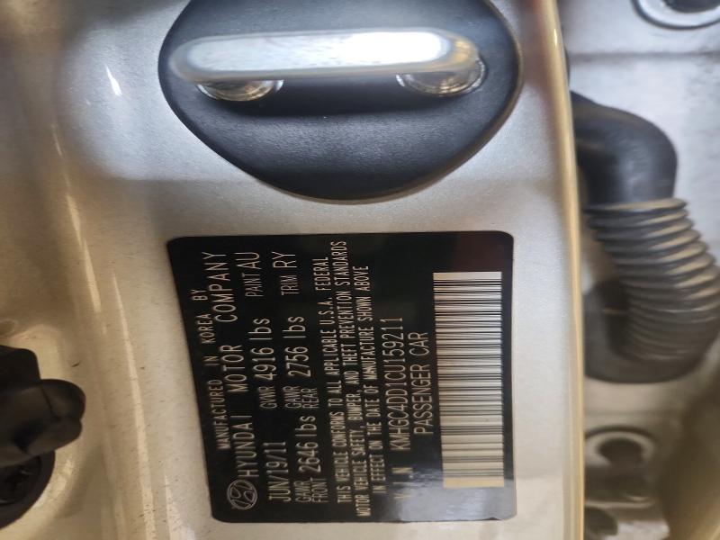 2012 Hyundai Genesis 3.8l V6