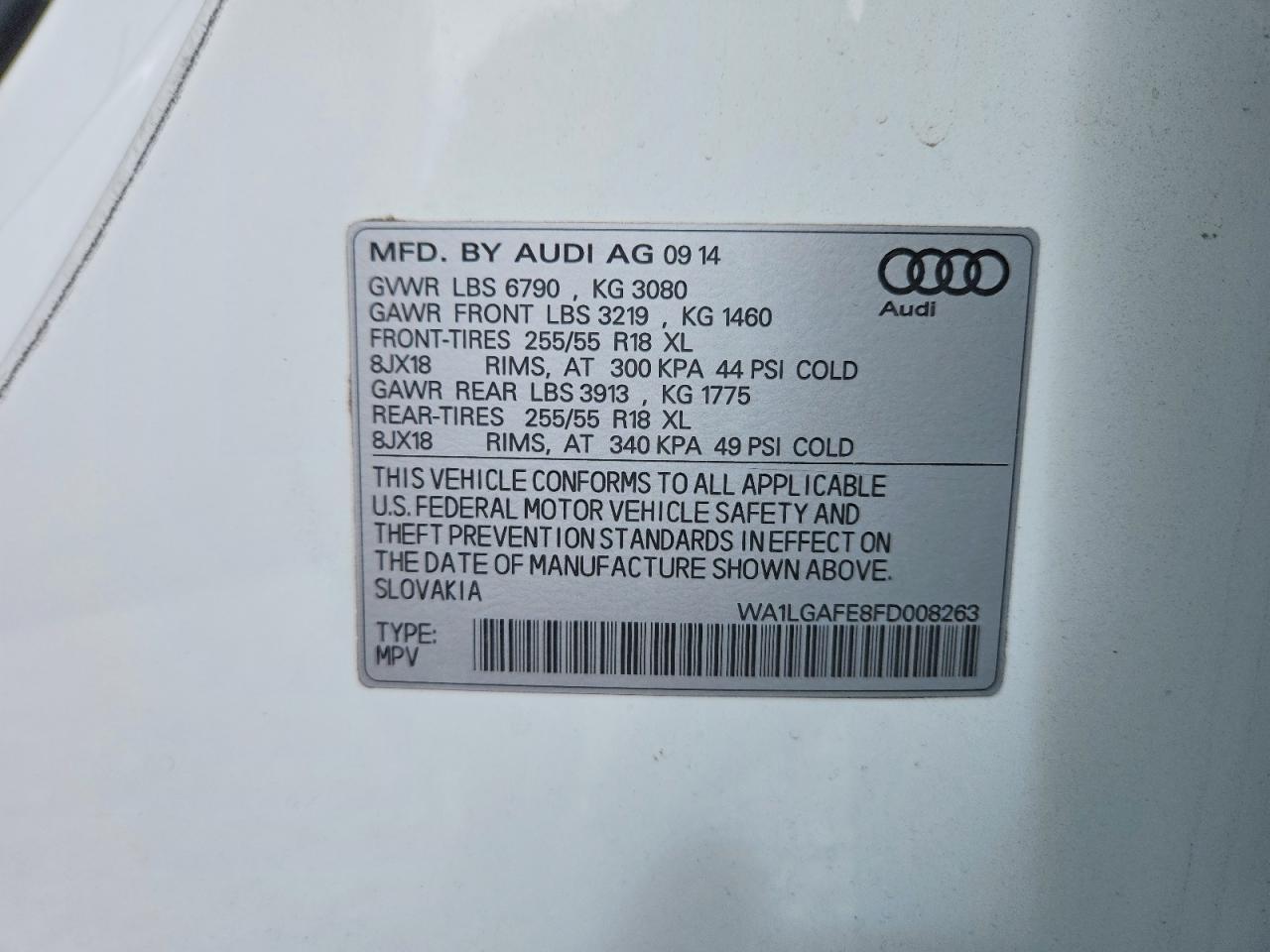 2015 Audi Q7 Premium Plus