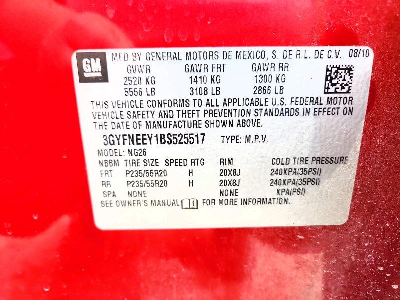 2011 Cadillac Srx Performance Collection