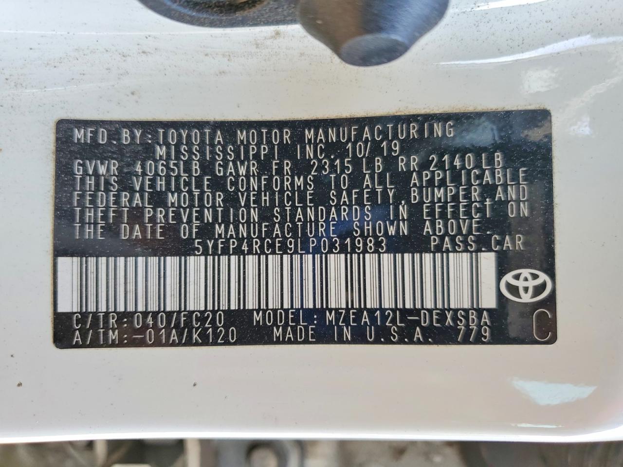 2020 Toyota Corolla se