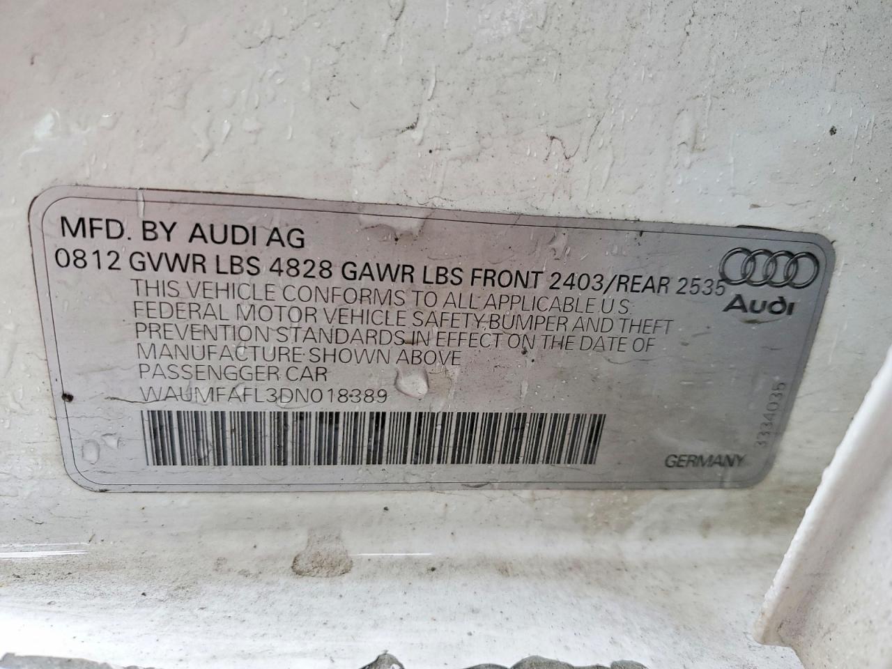 2013 Audi A4 Prestige