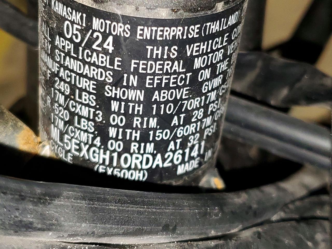 2024 Kawasaki EX500 H