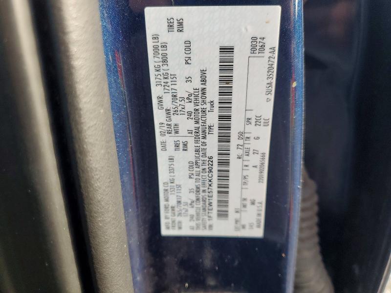 2019 Ford F150 XLT 4WD 5.0L V8