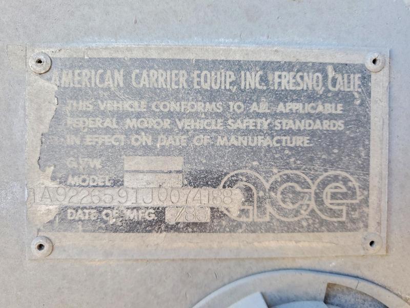 1988 ACE Trailers
