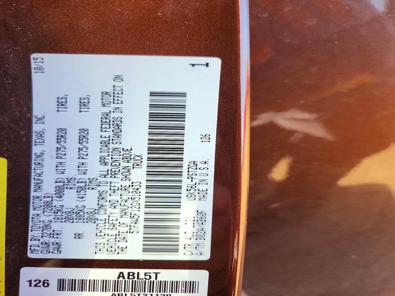 2016 Toyota Tundra 1794 Edition