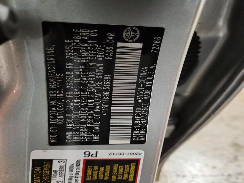 2016 Toyota Camry le