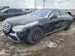 Mercedes-Benz S-class salvage cars for sale: 2021 Mercedes-Benz S 580 4matic