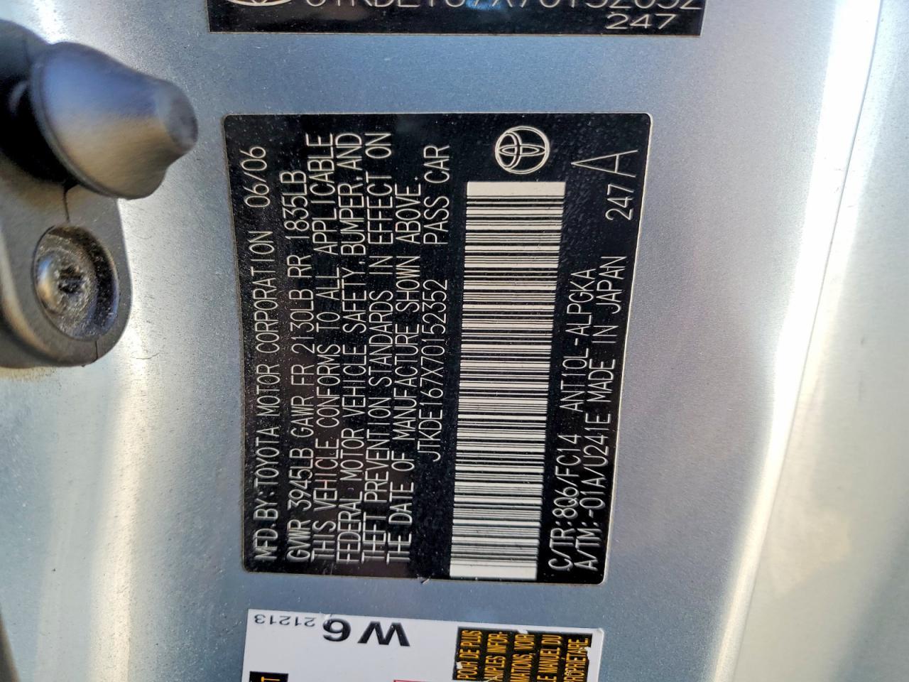 2007 Scion Tc Base