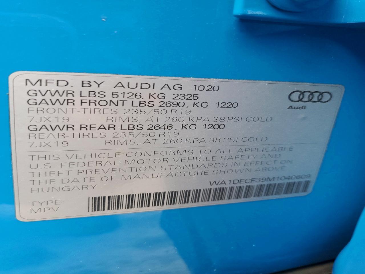 2021 Audi Q3 Premium s Line 45