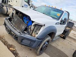 Salvage trucks for sale at Fort Wayne, IN auction: 2013 Ford F450 Super Duty Flatbed Truck