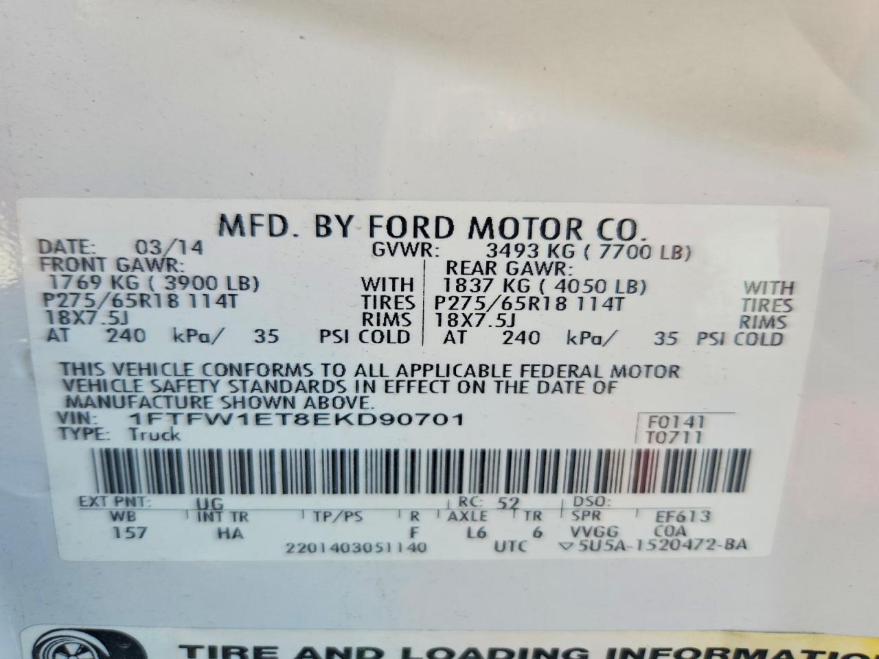 2014 Ford F150 Supercrew