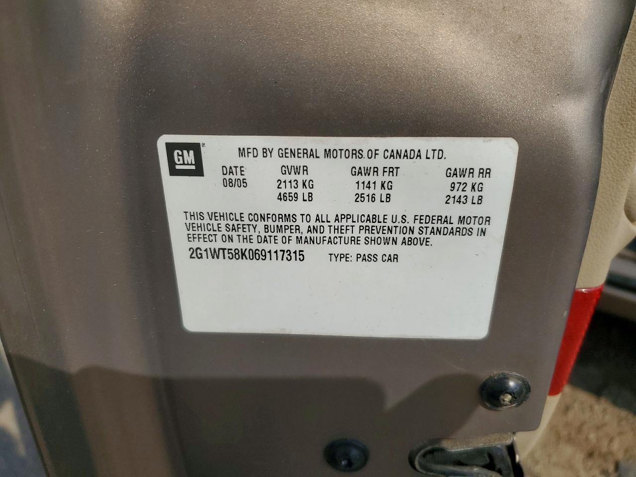 2006 Chevrolet Impala lt
