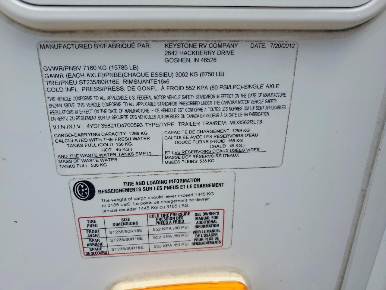 2013 Keystone Montana Camper