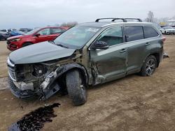 Salvage cars for sale from Copart Davison, MI: 2016 Toyota Highlander xle