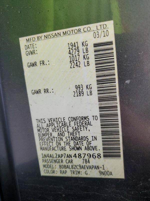 2010 Nissan Altima 2.5