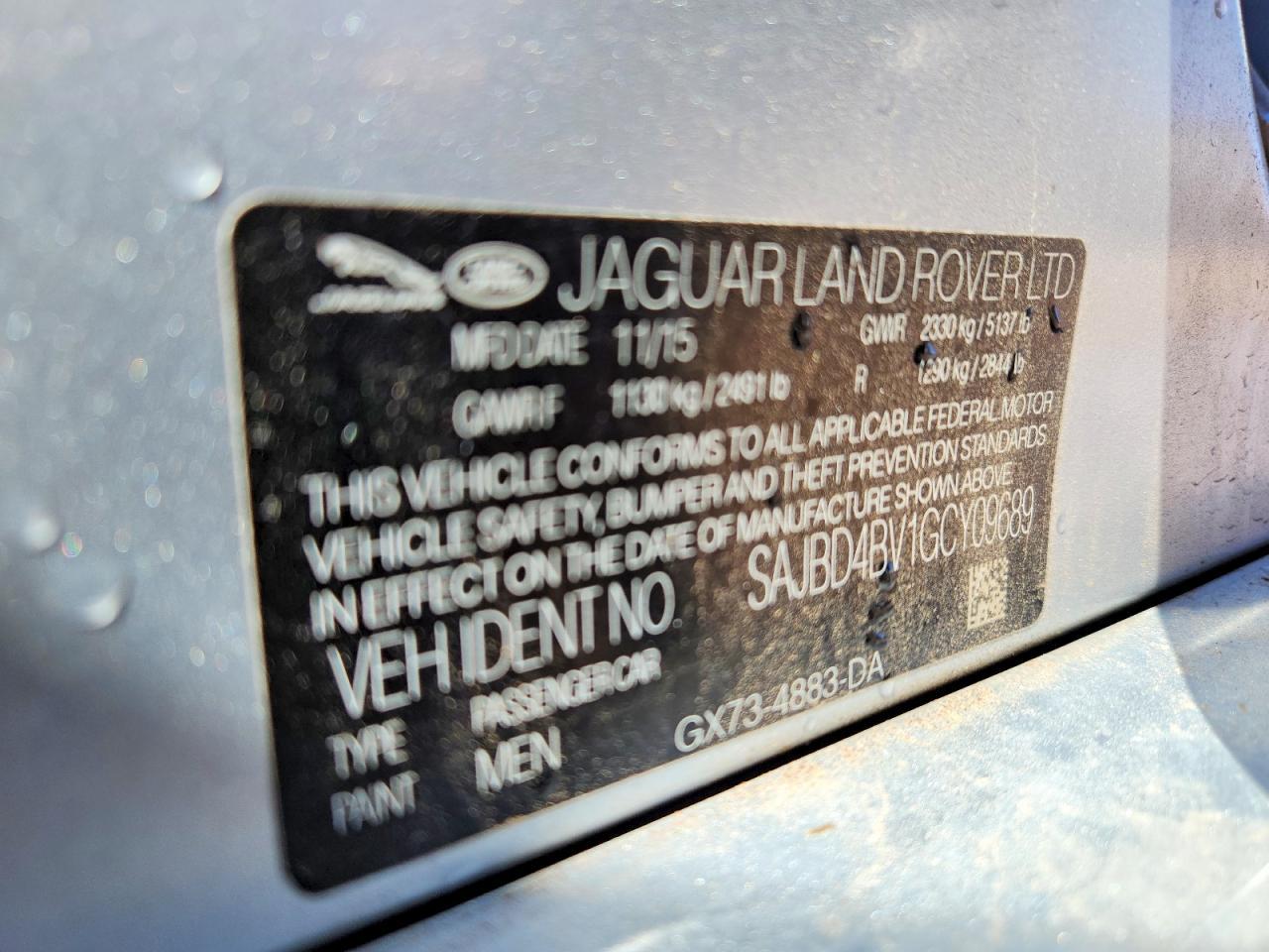 2016 Jaguar Xf Premium