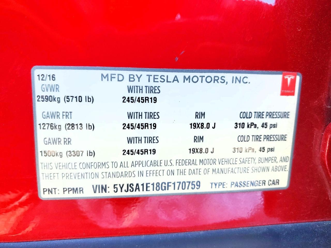 2016 Tesla Model s
