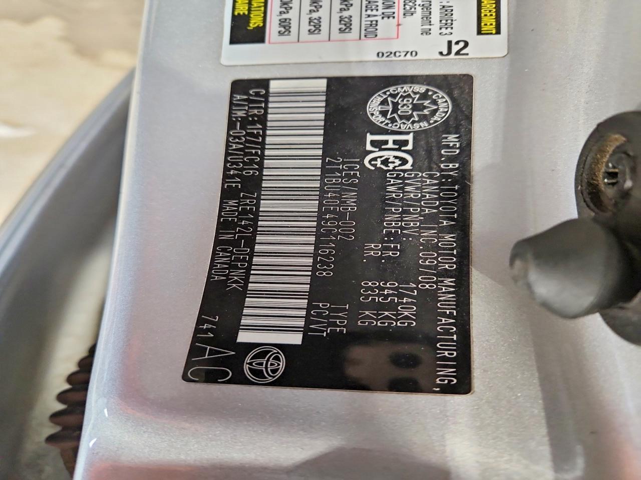 2009 Toyota Corolla Base