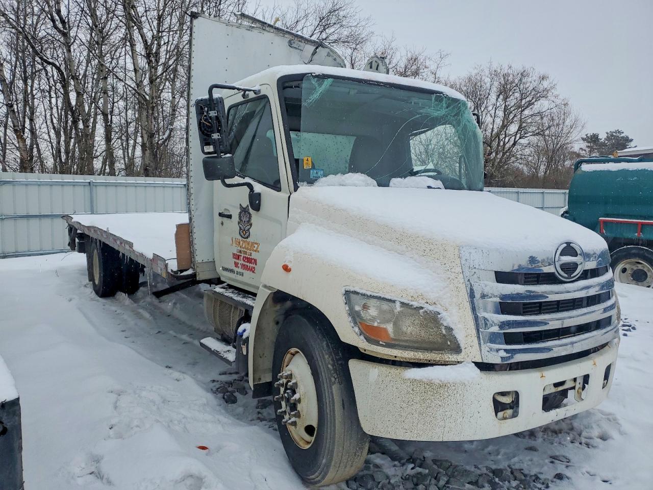 2014 Hino 268 Flatbed Truck