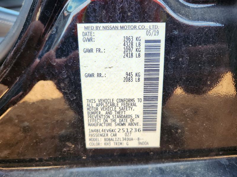 2019 Nissan Altima 2.5 sl