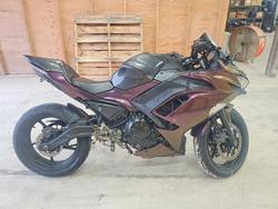 Salvage motorcycles for sale at Temple, TX auction: 2021 Kawasaki EX650 N
