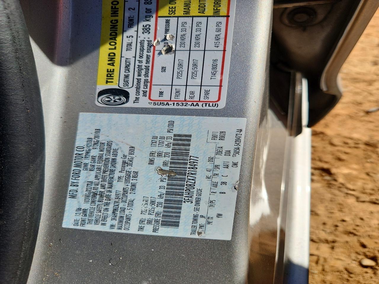 2007 Ford Fusion sel