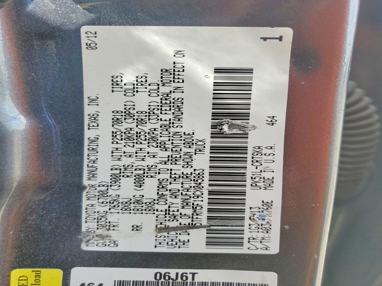 2012 Toyota Tundra Double Cab SR ** Prior Repo **