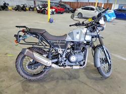 Salvage Motorcycles for parts for sale at auction: 2021 Royal Enfield Motors Himalayan