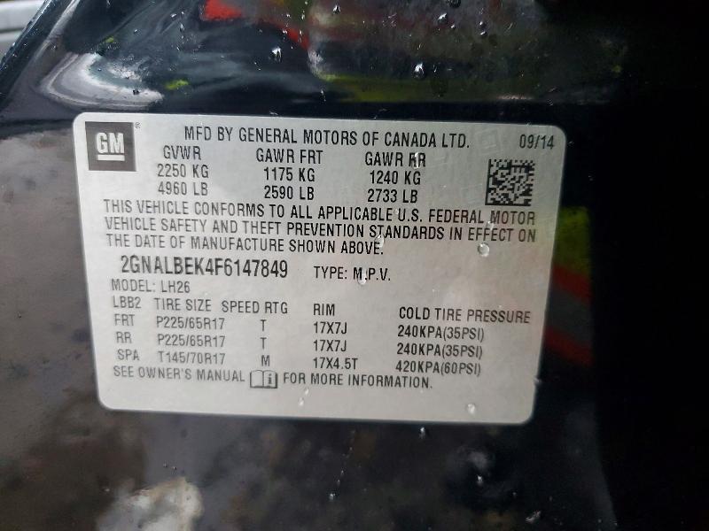 2015 Chevrolet Equinox lt