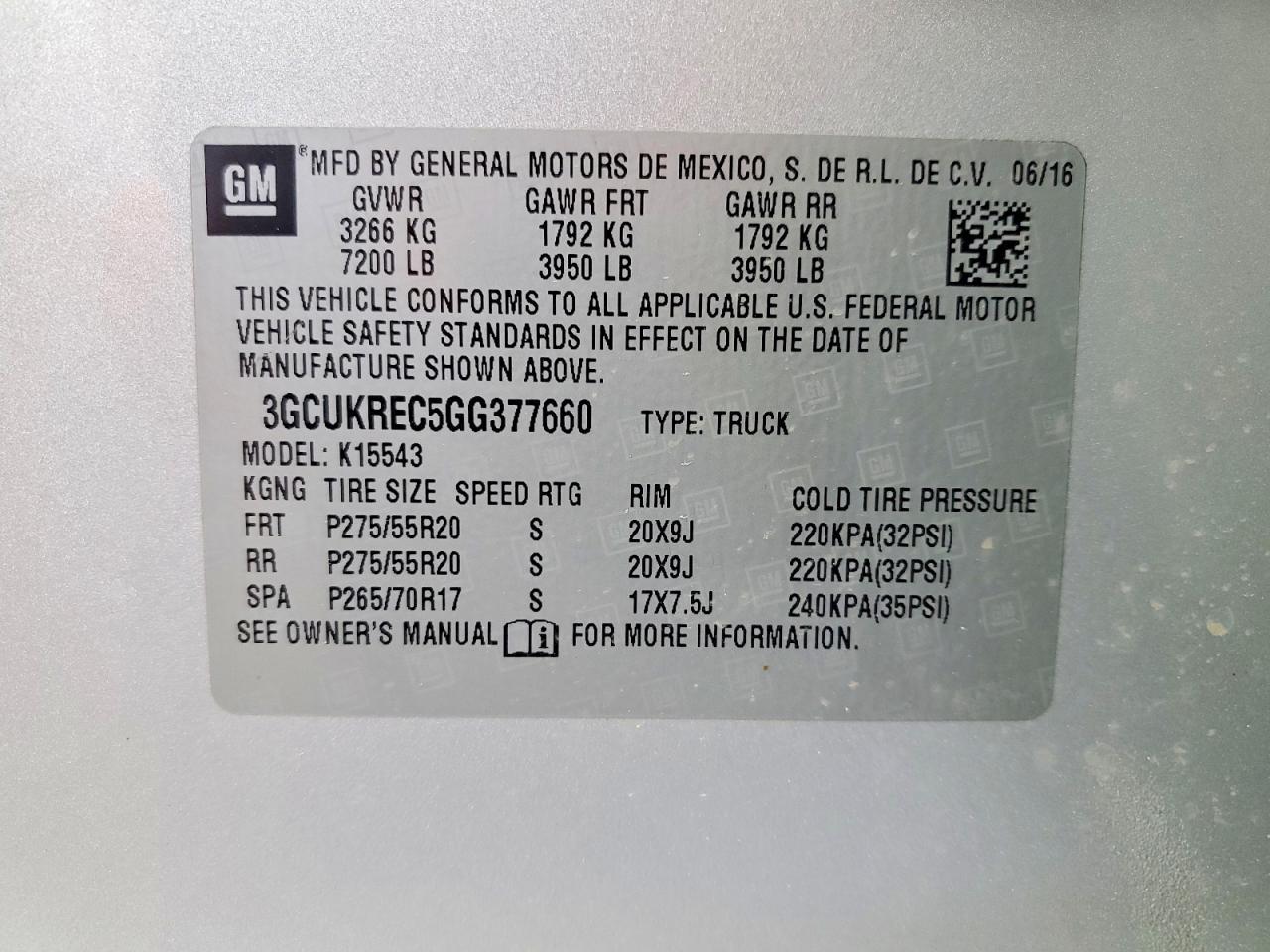 2016 Chevrolet Silverado K1500 LT