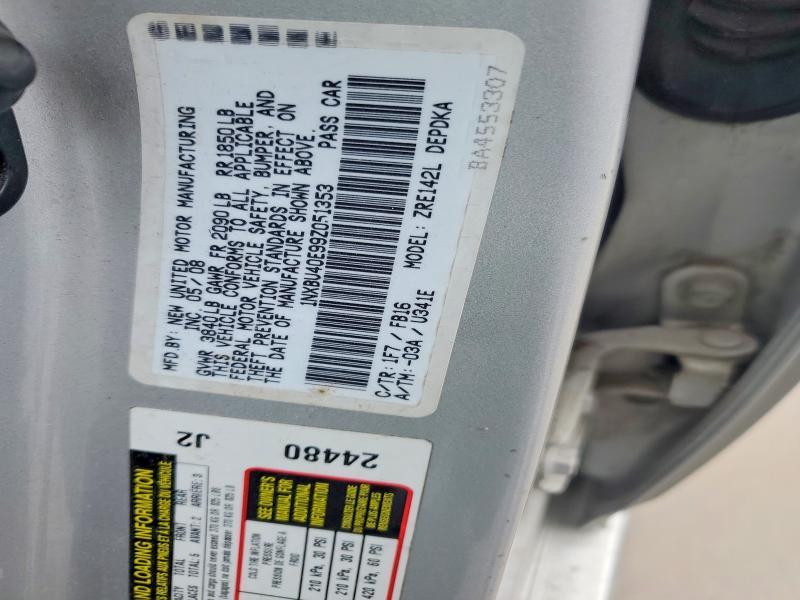 2009 Toyota Corolla le