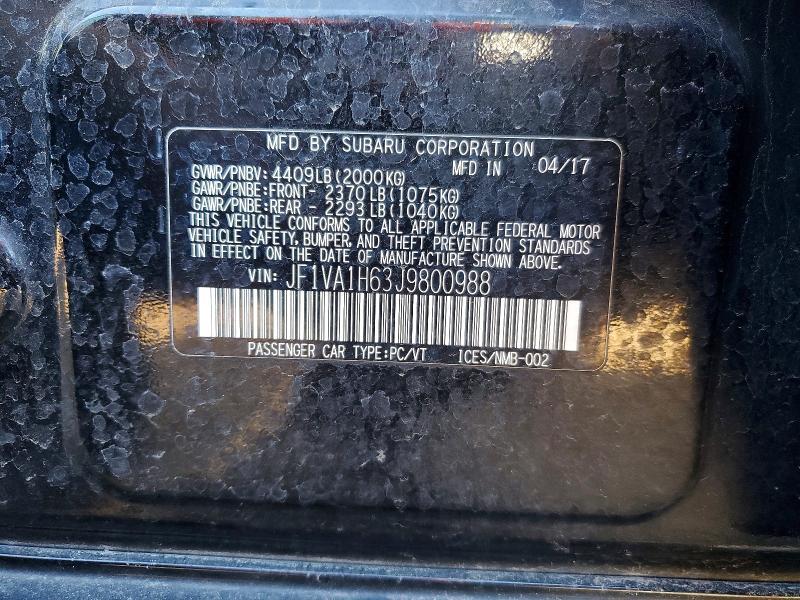 2018 Subaru Wrx Limited