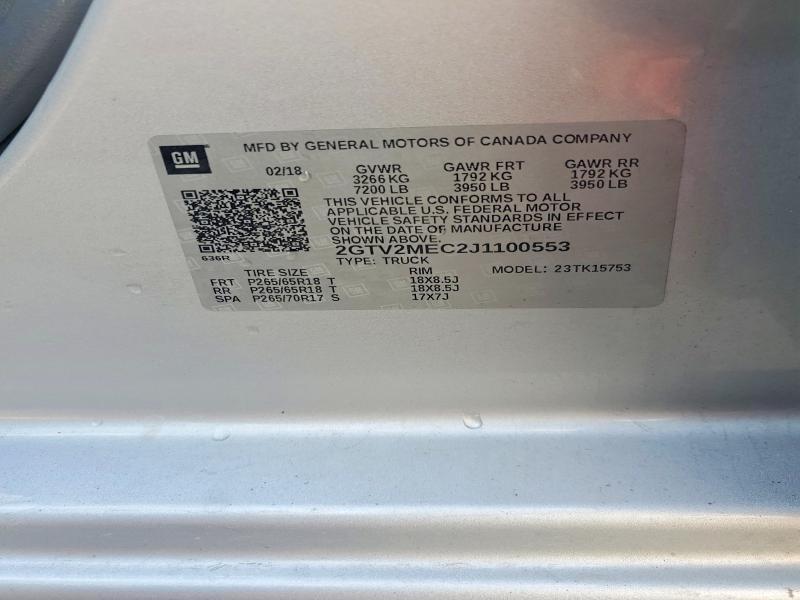 2018 GMC Sierra K1500 sle