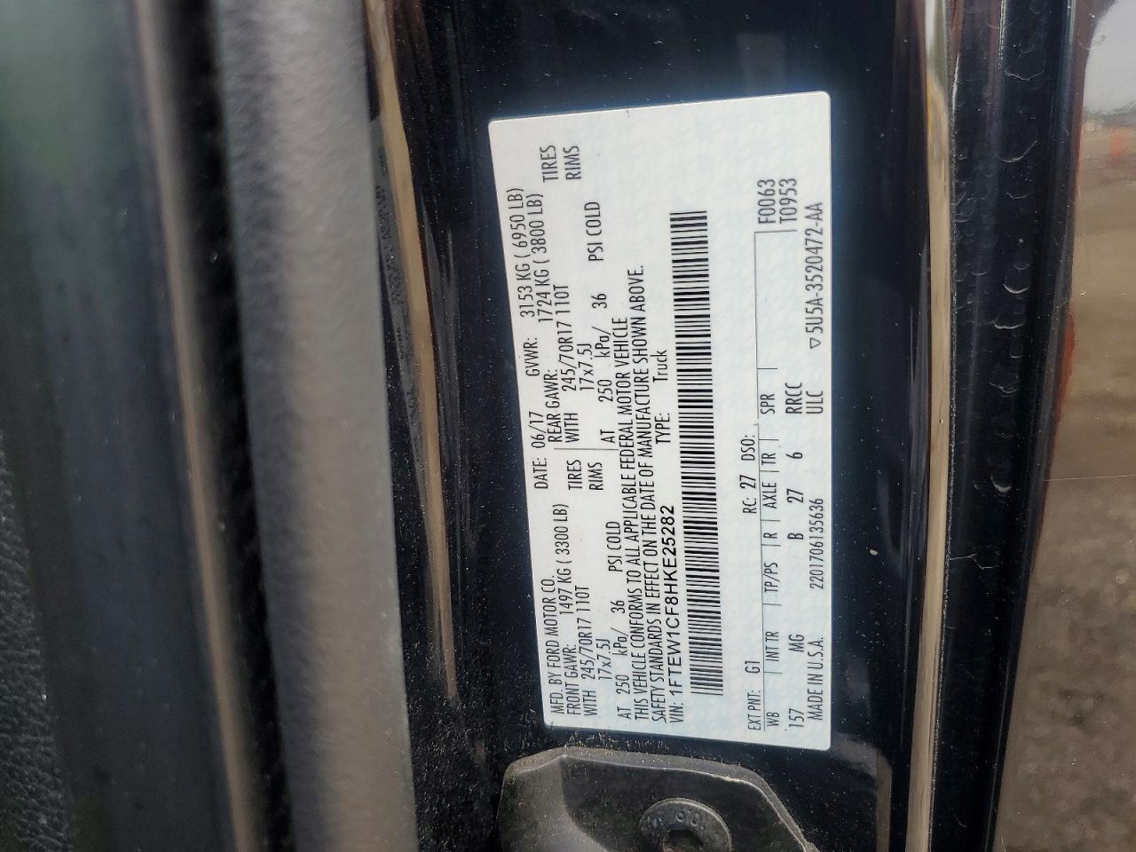 2017 Ford F150 Supercrew