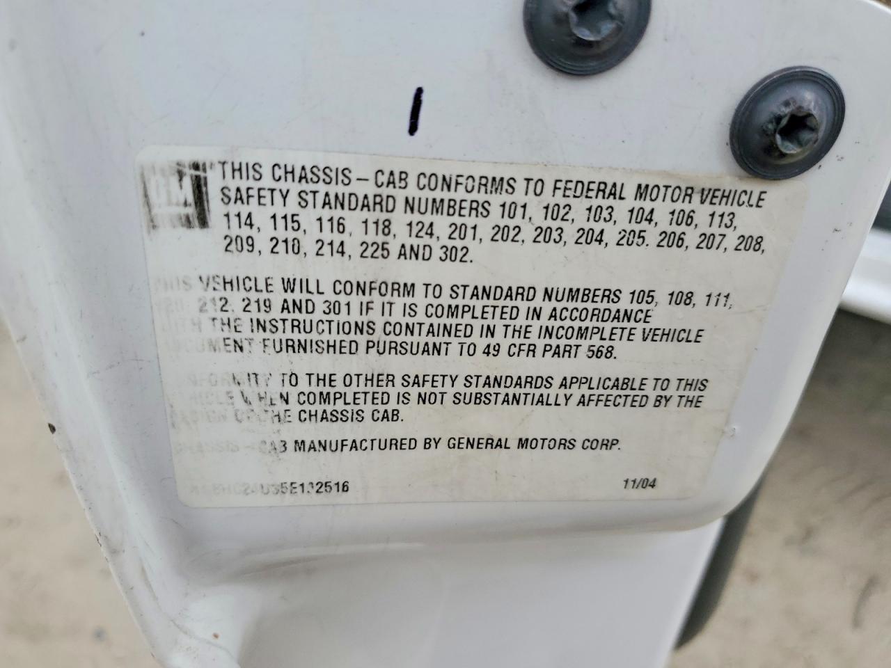 2005 Chevrolet Silverado Utility / Service Truck