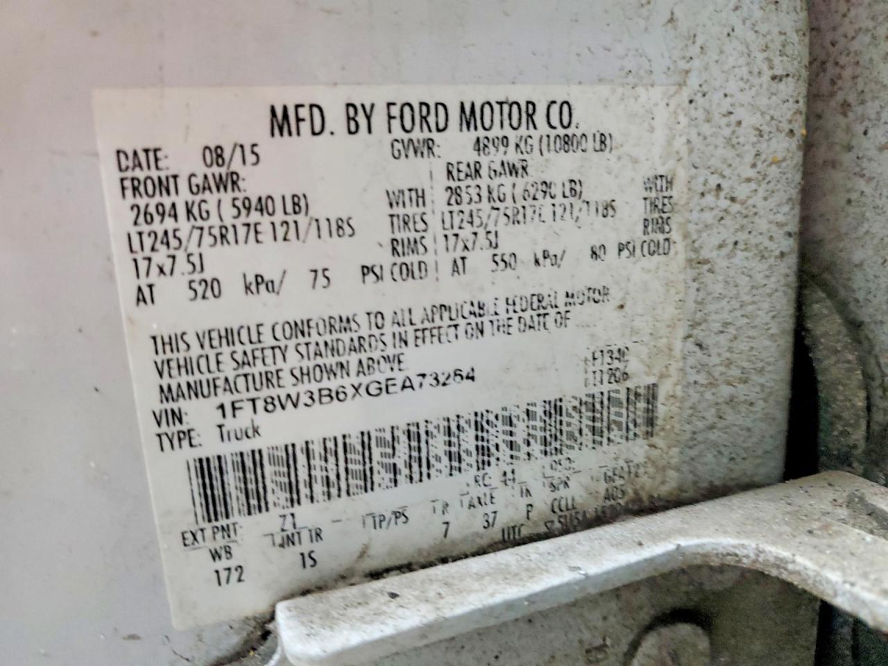 2016 Ford F350 Super Duty