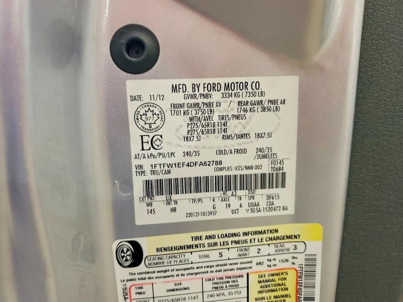 2013 Ford F150 Supercrew