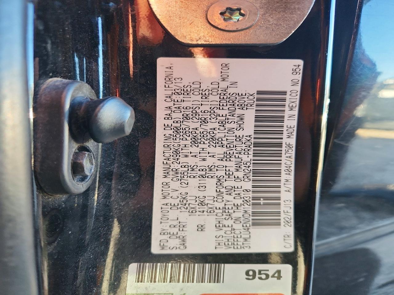 2013 Toyota Tacoma V6