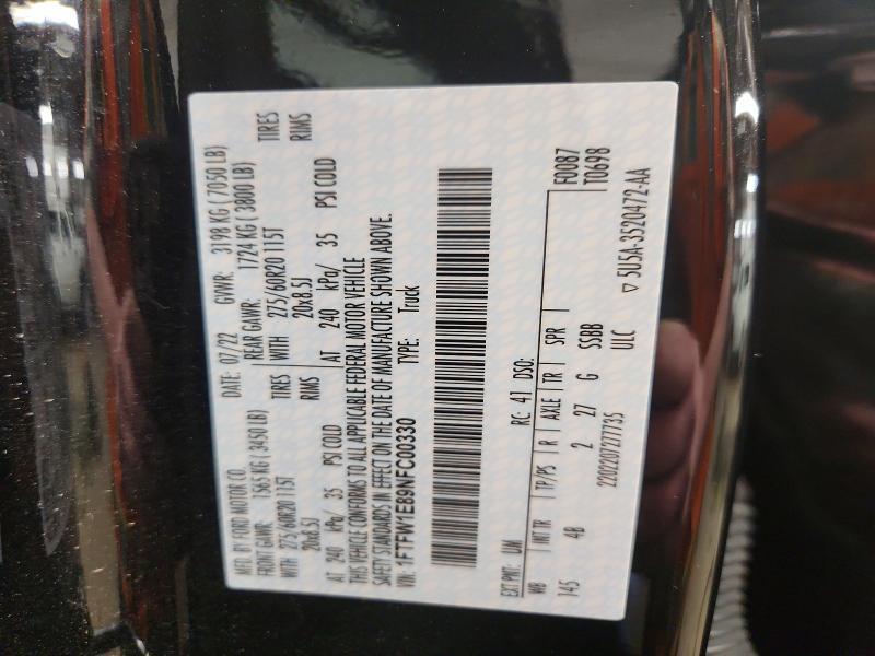 2022 Ford F150 Supercrew