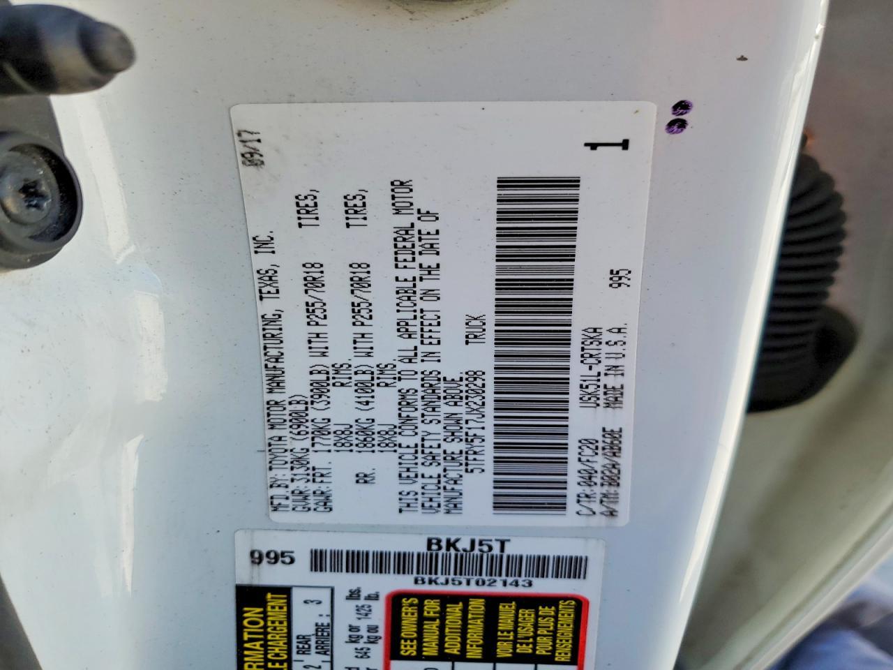 2018 Toyota Tundra SR5