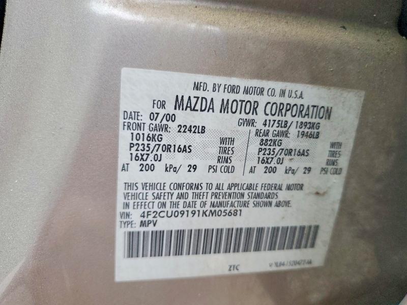 2001 Mazda Tribute lx