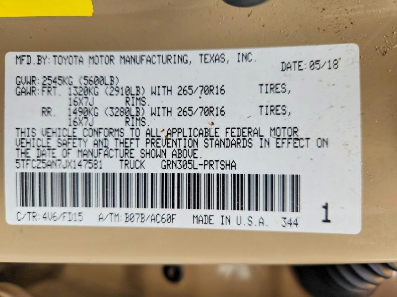 2018 Toyota Tacoma TRD OFF-Road