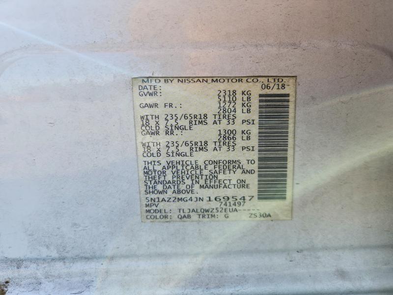 2018 Nissan Murano sv