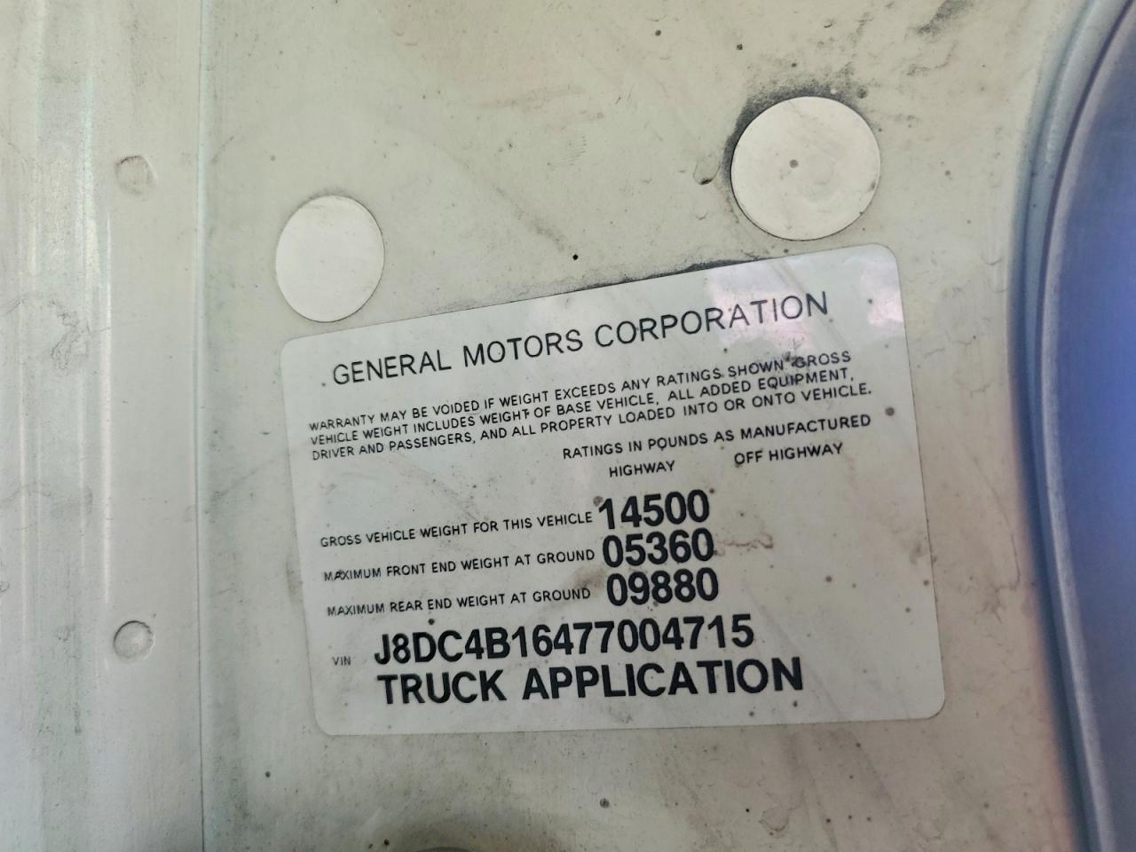 2007 GMC W4 Refrigerated BOX Truck