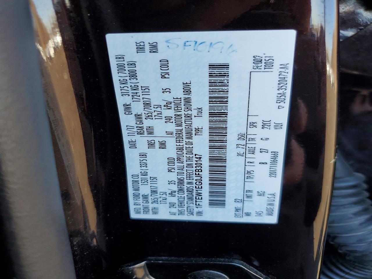 2018 Ford F150 Supercrew