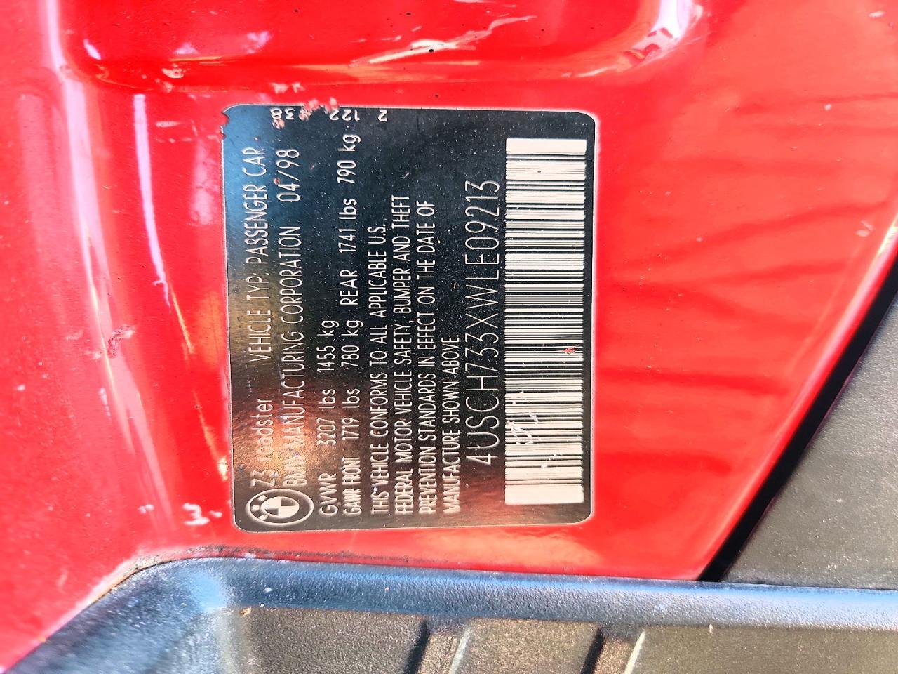 1998 BMW Z3 1.9