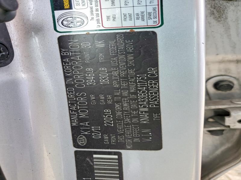 2011 KIA Forte5 sx